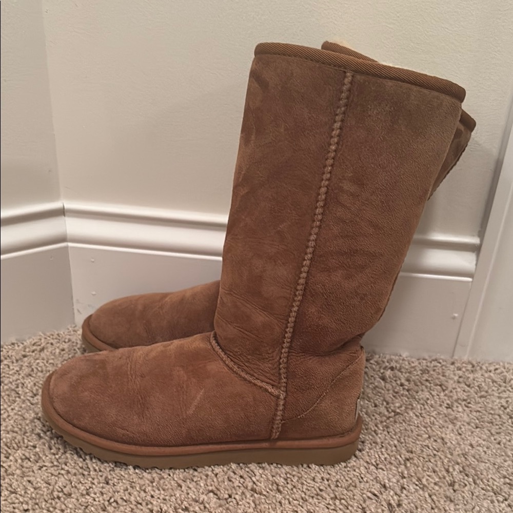 Classic Women's Tall Shearling-Lined Boot - Chestnut Brown - Picture 2 of 2